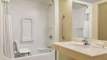 Room, 1 King Bed, Accessible, Non Smoking (Bathtub w/Grab Bars) | Bathroom