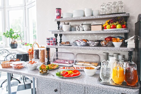 Daily buffet breakfast (EUR 10 per person)