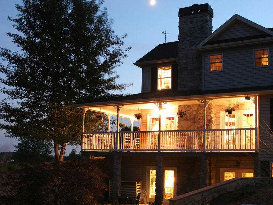 Front of property – evening/night