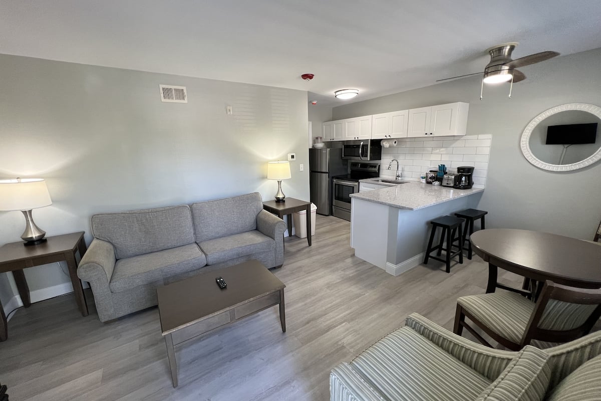 suite, 1 bedroom, kitchen, lakeside | 1 bedroom, premium bedding, pillow-top beds, iron/ironing board