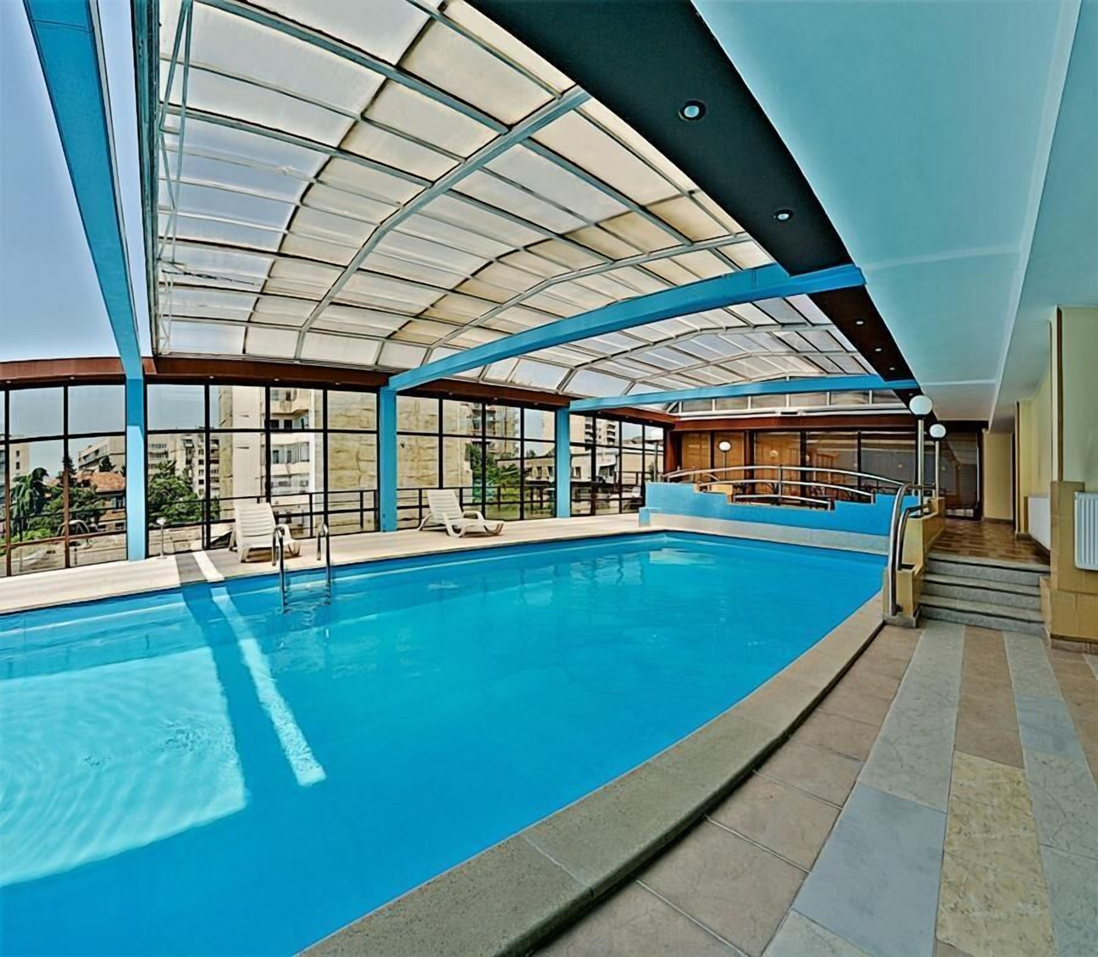 Indoor pool, outdoor pool