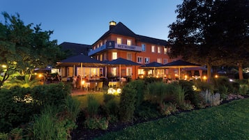 Front of property – evening/night