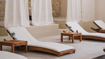 Espace de soins pour les couples, sauna, soins d'aromathérapie