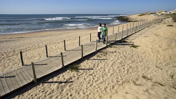 Na praia