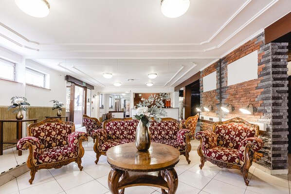 Sitteområde i lobbyen