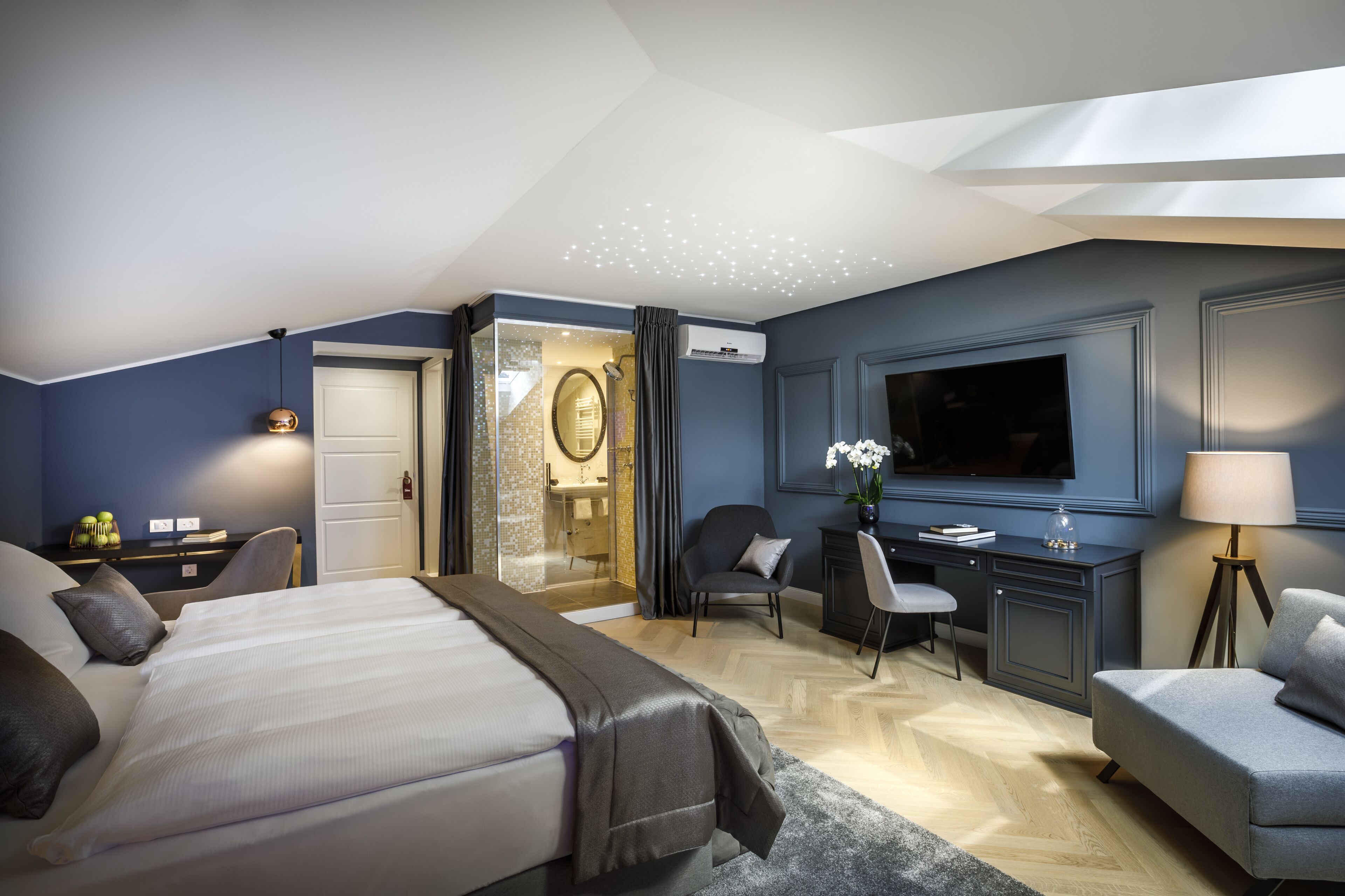 imperial loft room | minibar, in-room safe, desk, iron/ironing board