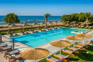 Indoor pool, 2 outdoor pools, pool umbrellas, sun loungers