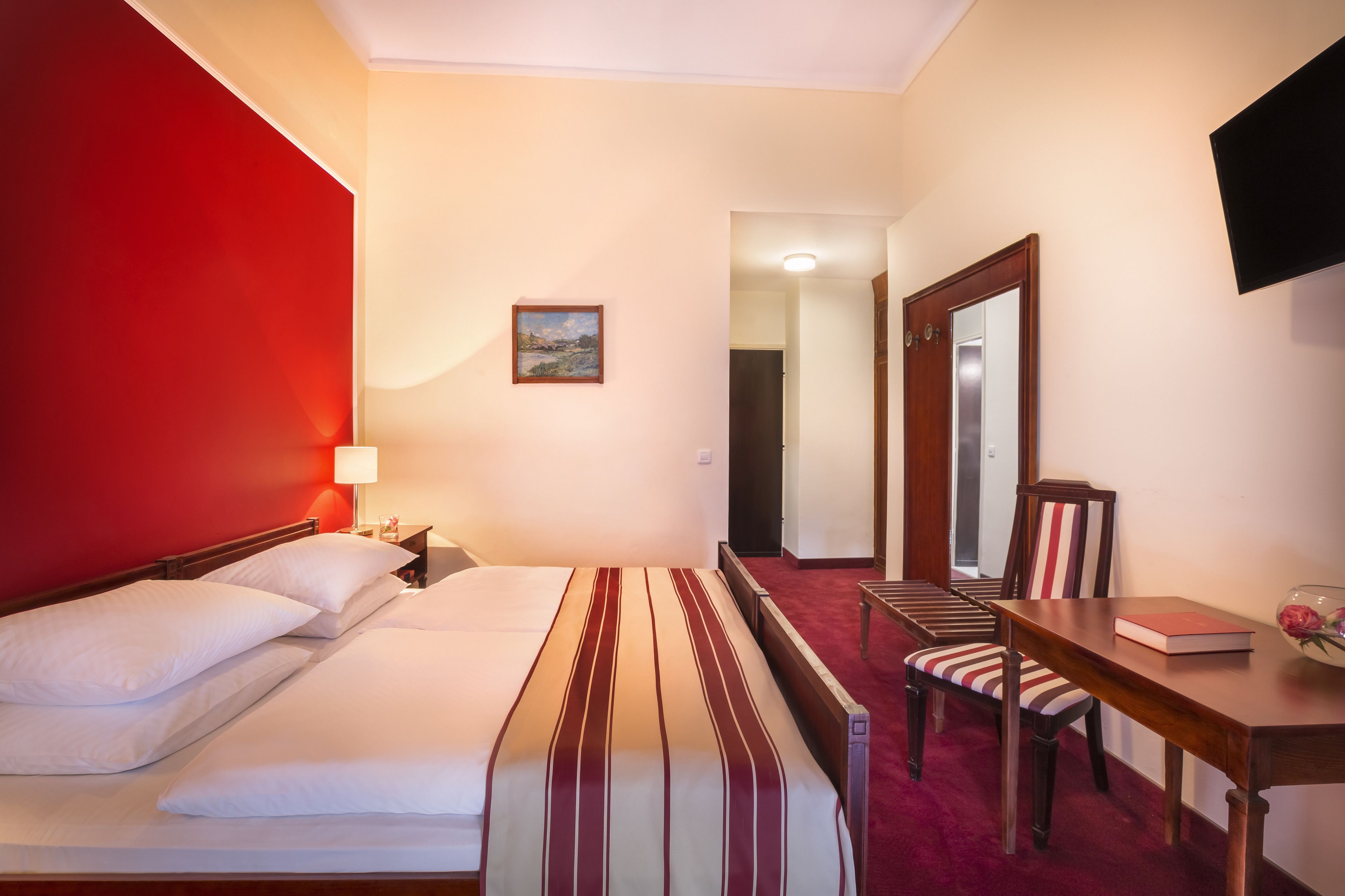 Desk, cots/infant beds, free WiFi