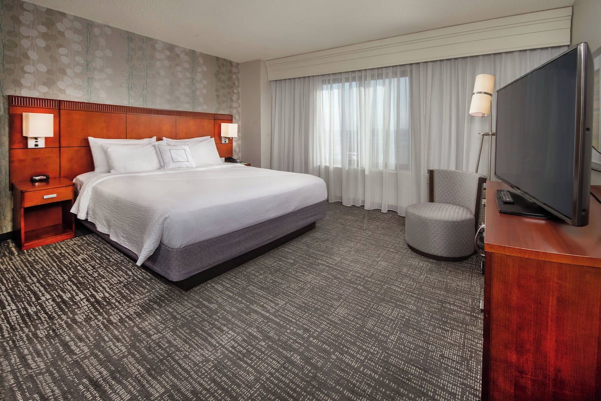 Suite, 1 King Bed with Sofa bed, Non Smoking | Desk, blackout drapes, iron/ironing board, free cribs/infant beds