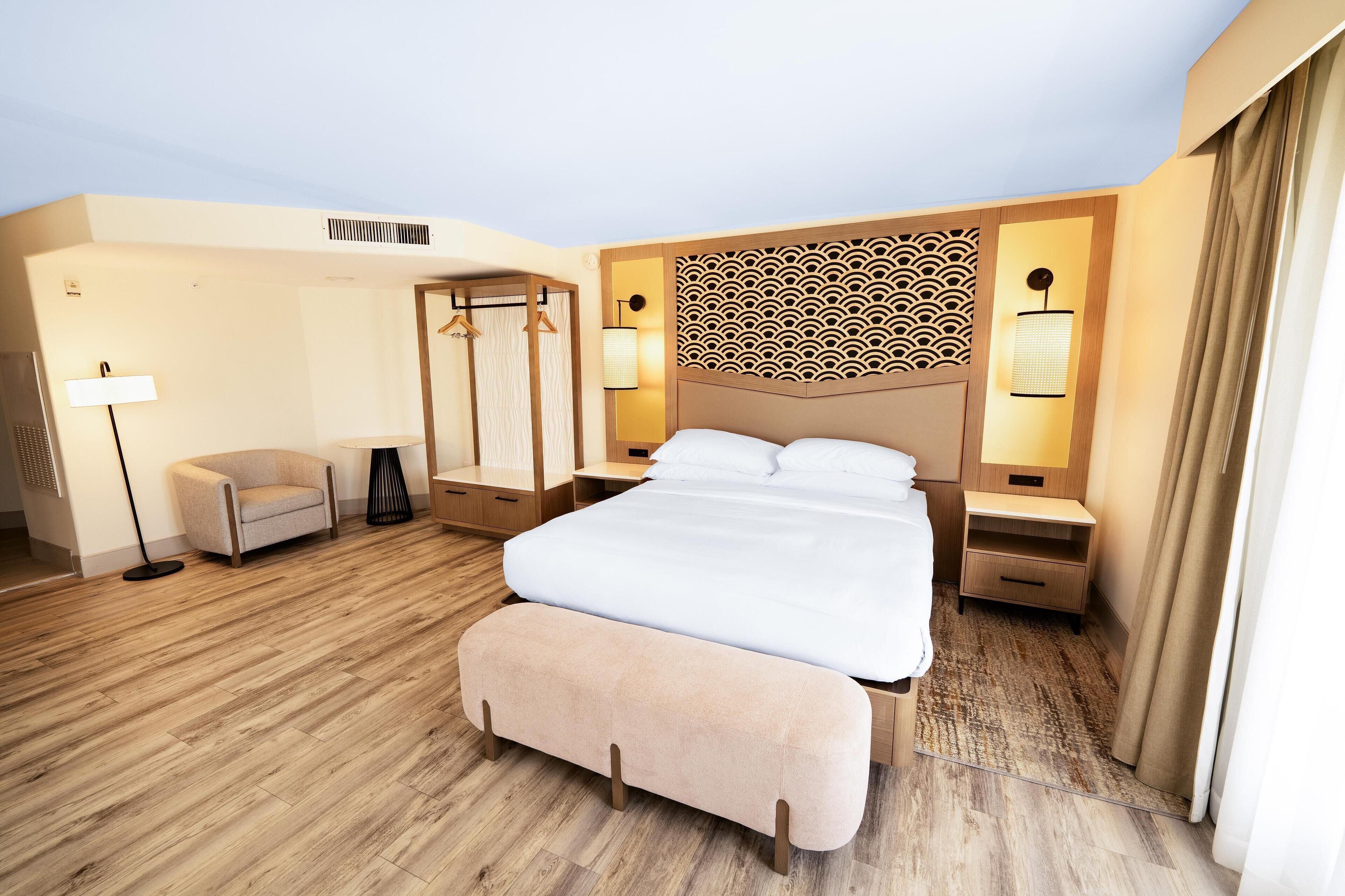 Premium bedding, pillowtop beds, in-room safe, desk