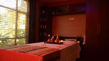 Couples treatment room(s), sauna, body treatments, aromatherapy