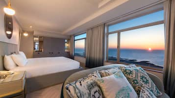 Suite, 1 cama King size (Skyline) | Ropa de cama hipoalergénica y edredón