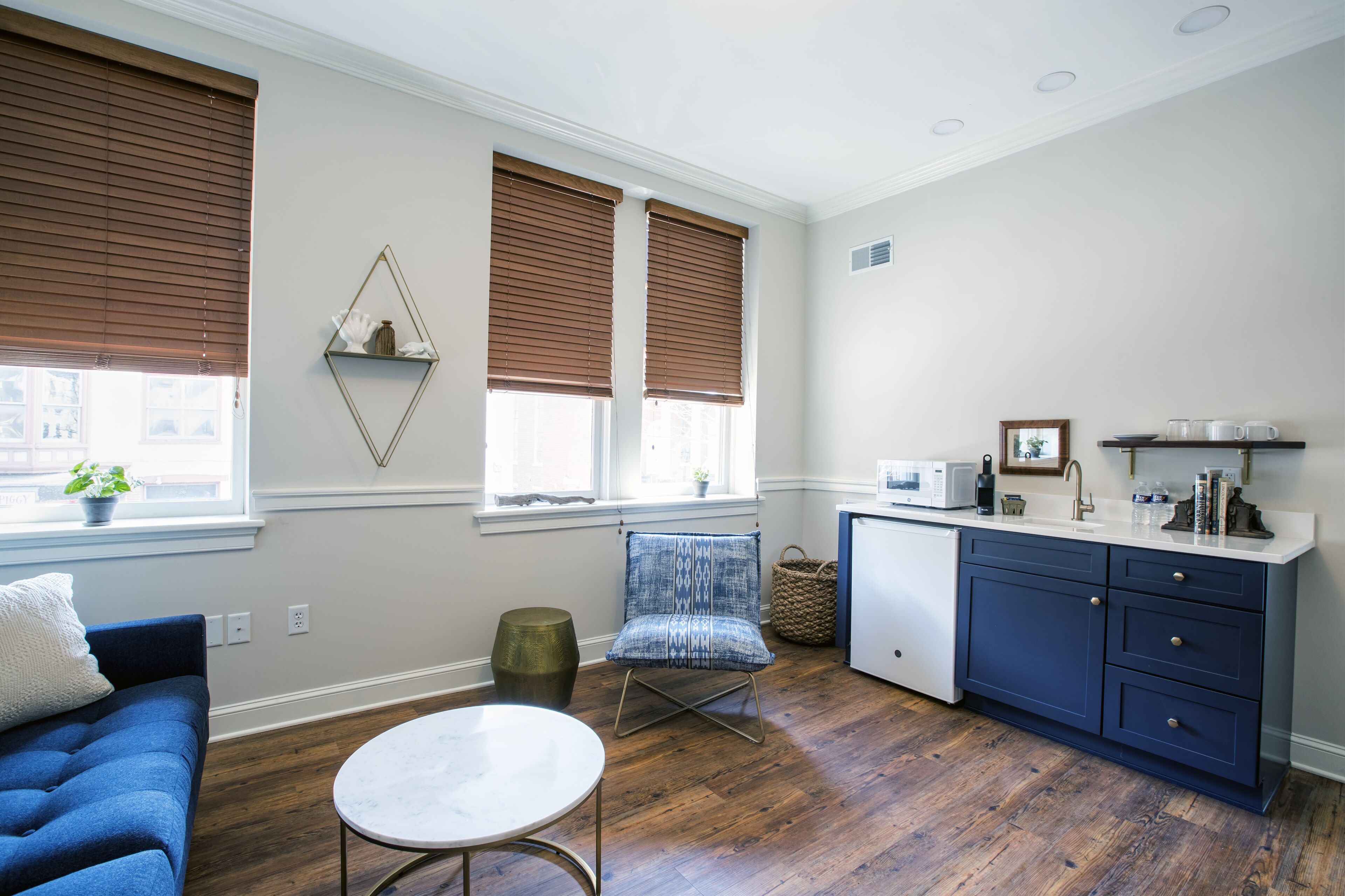 lydia hamilton suite | living area | 32-inch tv with cable channels