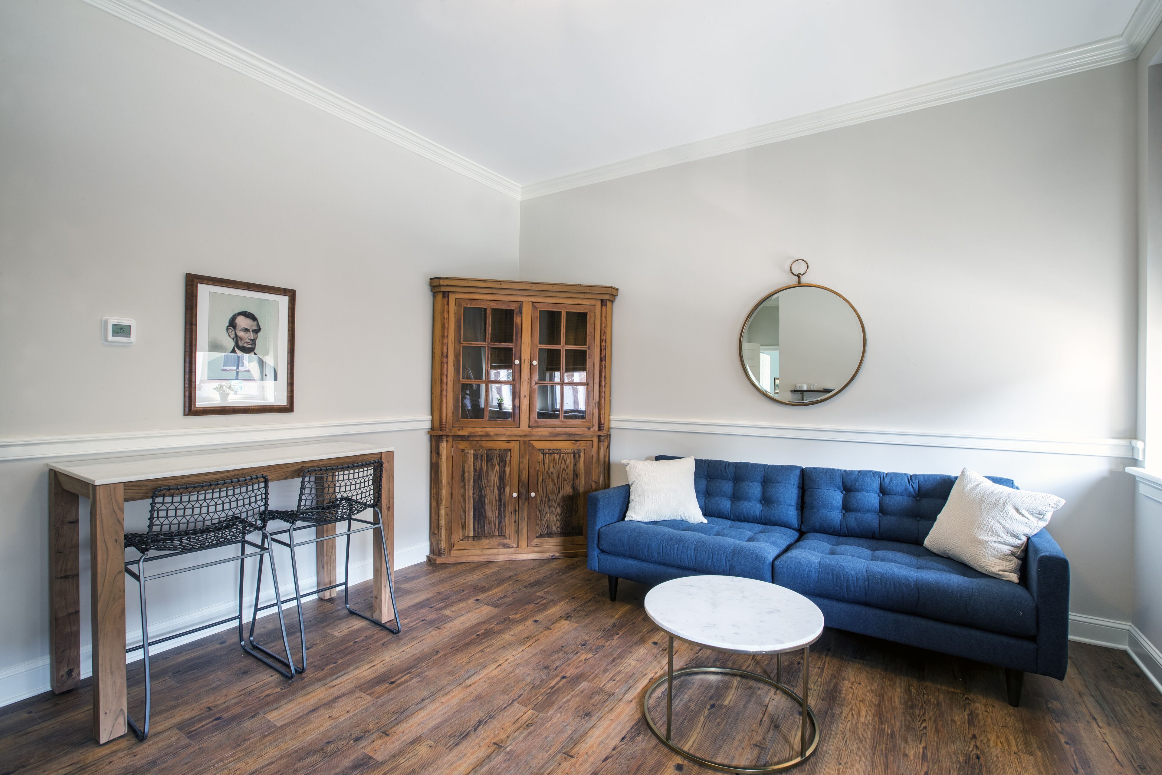 lydia hamilton suite | living area | 32-inch tv with cable channels