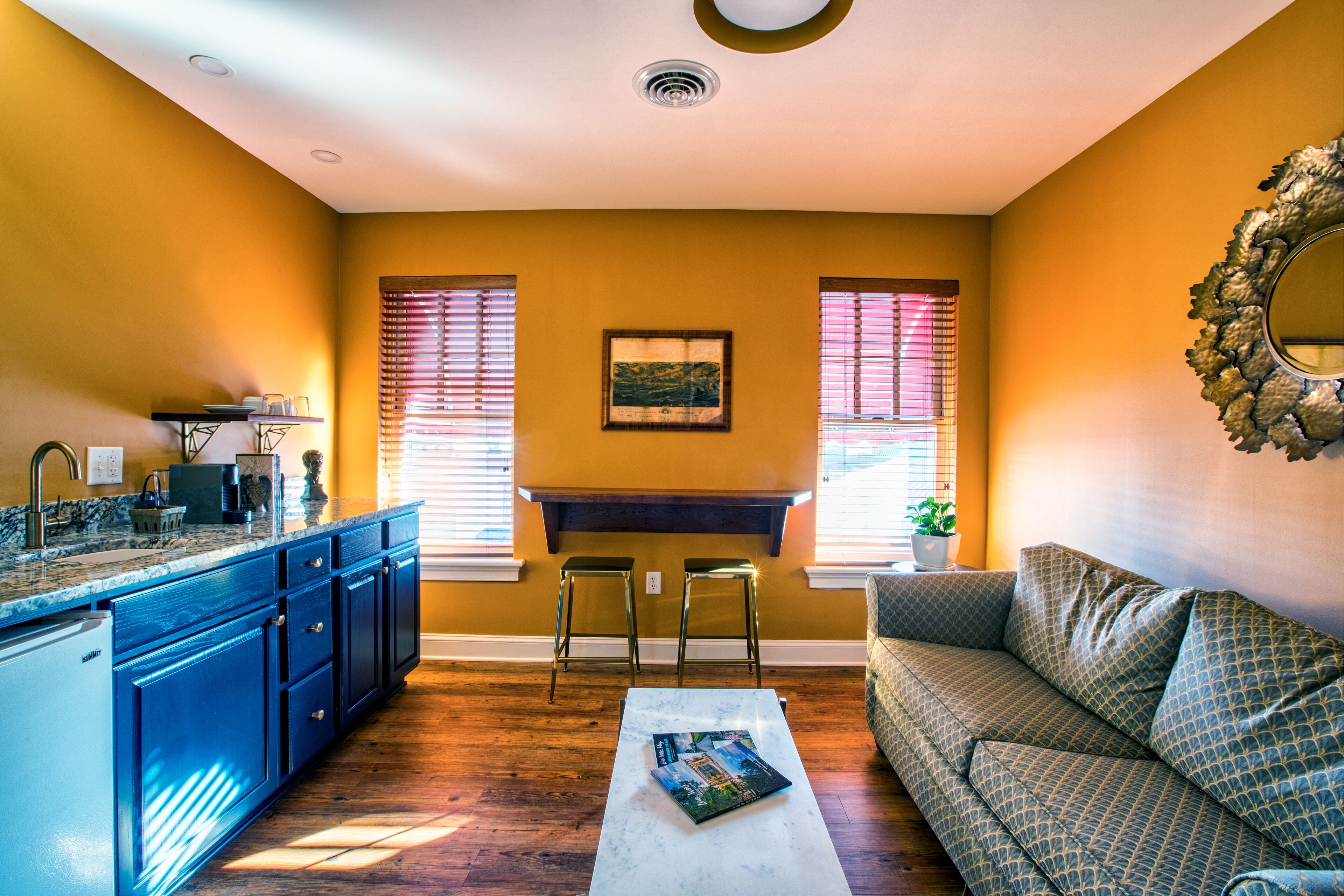 tillie pierce suite | living area | 32-inch tv with cable channels