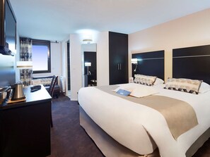 Blackout drapes, soundproofing, iron/ironing board