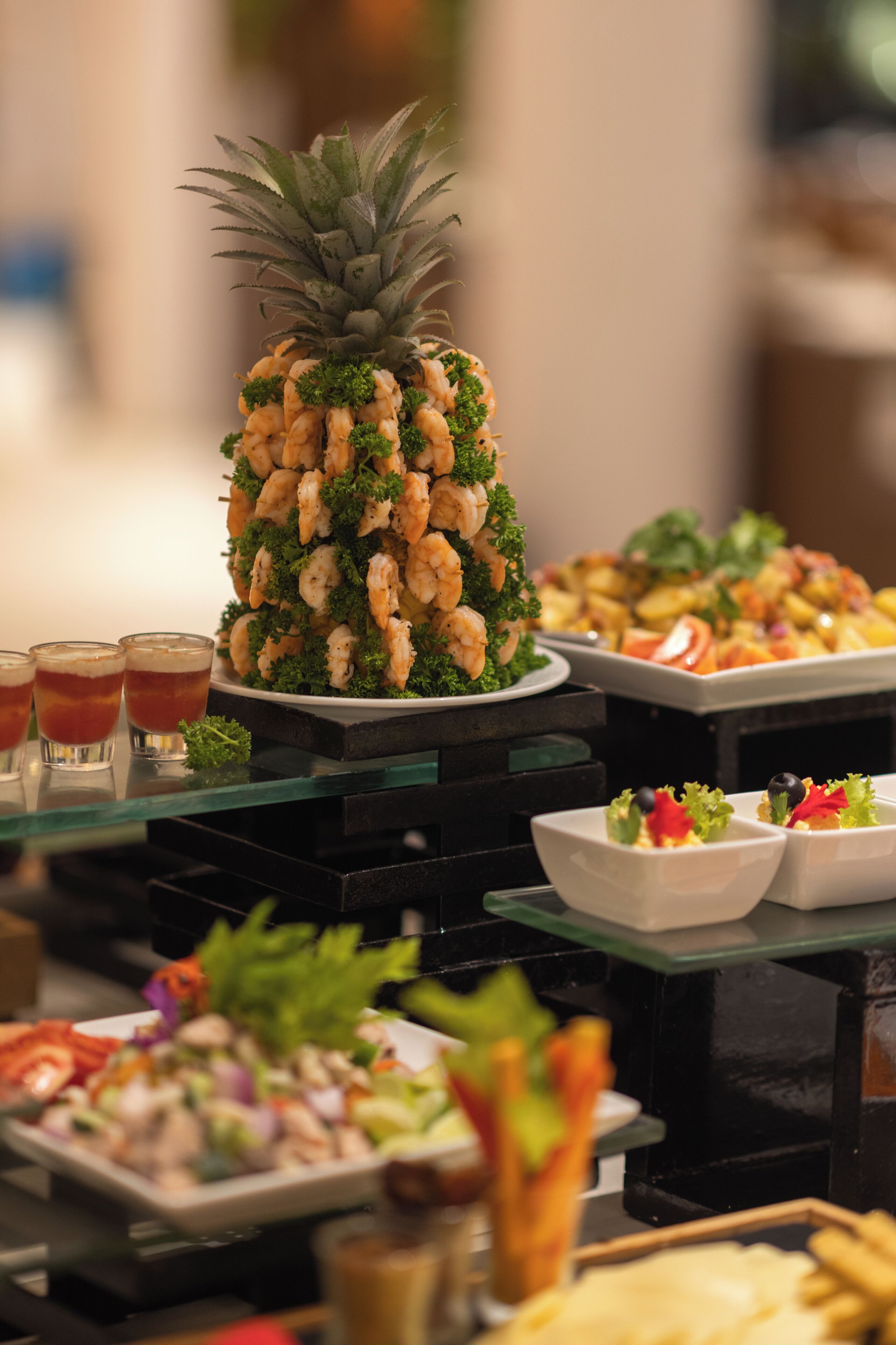 breakfast, lunch and dinner served