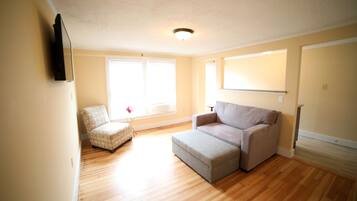 Een 32-inch televisie met kabelzenders