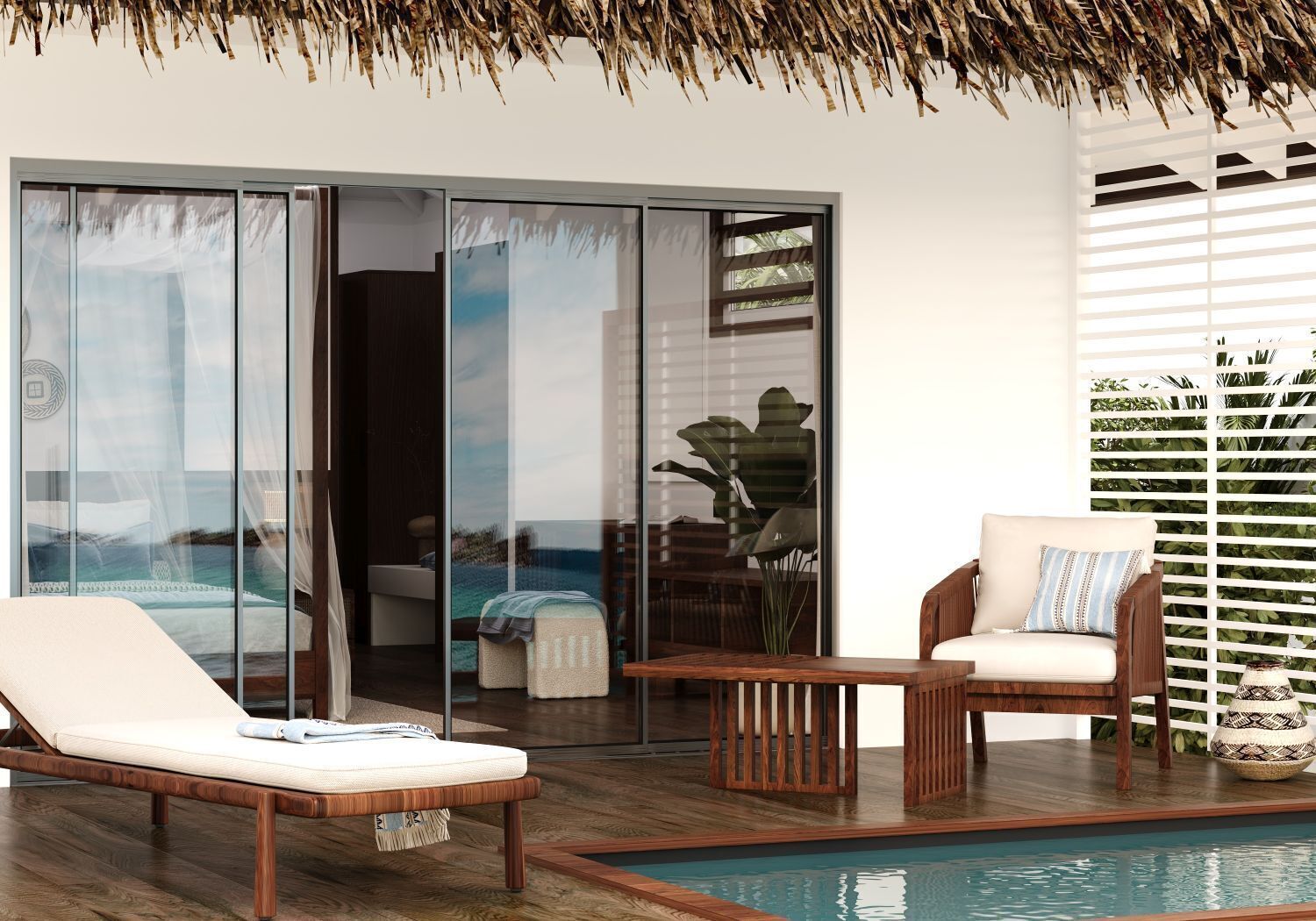 Deluxe Villa, Ocean View | Terrace/patio