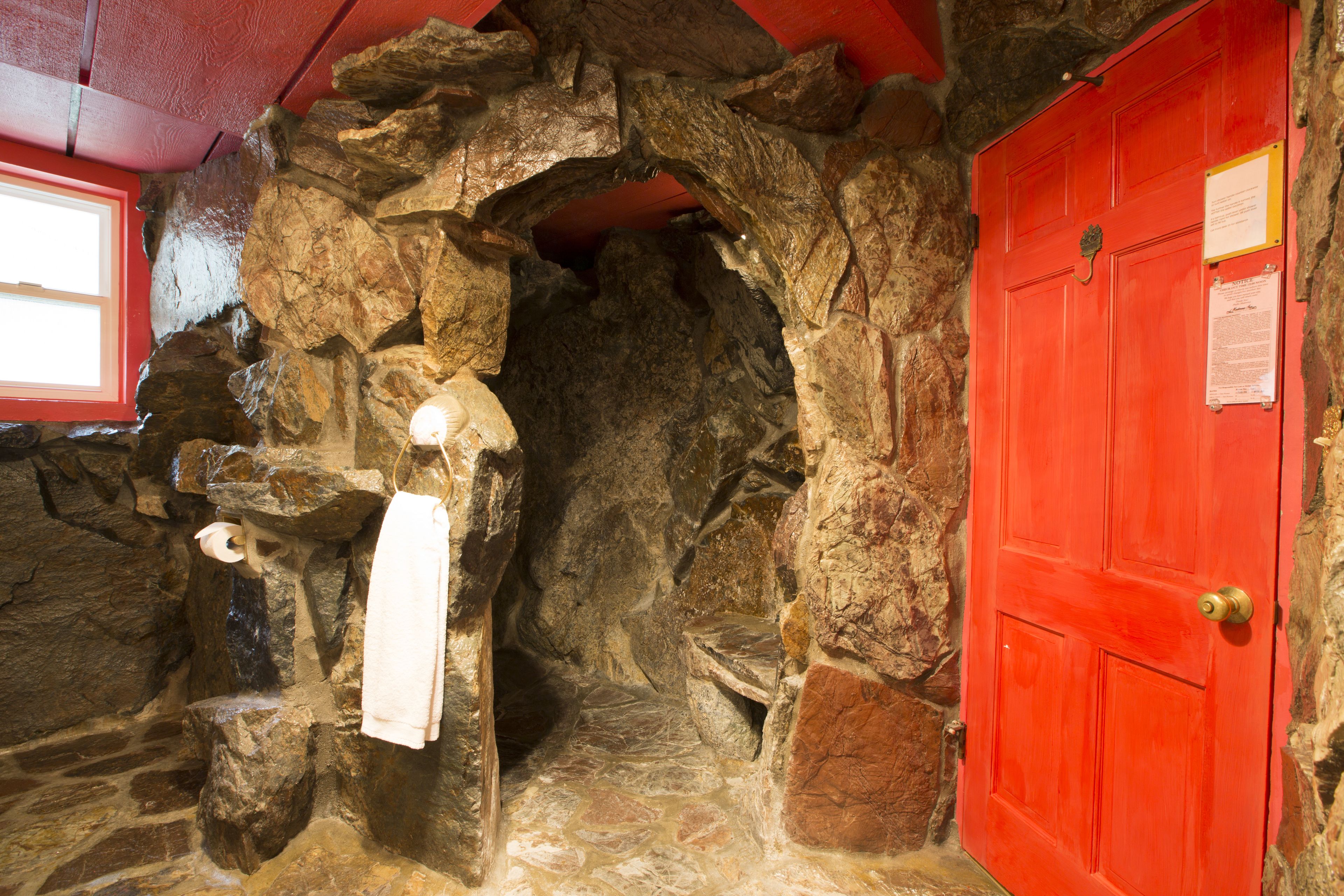 madonna suite | bathroom | shower, hair dryer, bathrobes, towels