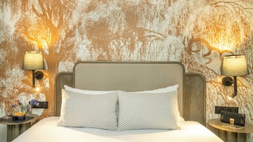 Hypo-allergenic bedding, in-room safe, desk, iron/ironing board