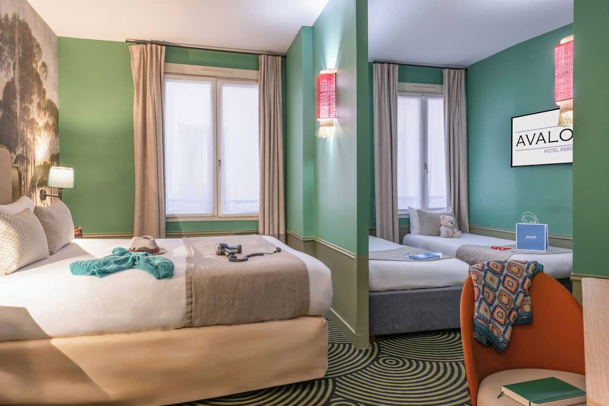 Quadruple Room | Hypo-allergenic bedding, in-room safe, desk, iron/ironing board