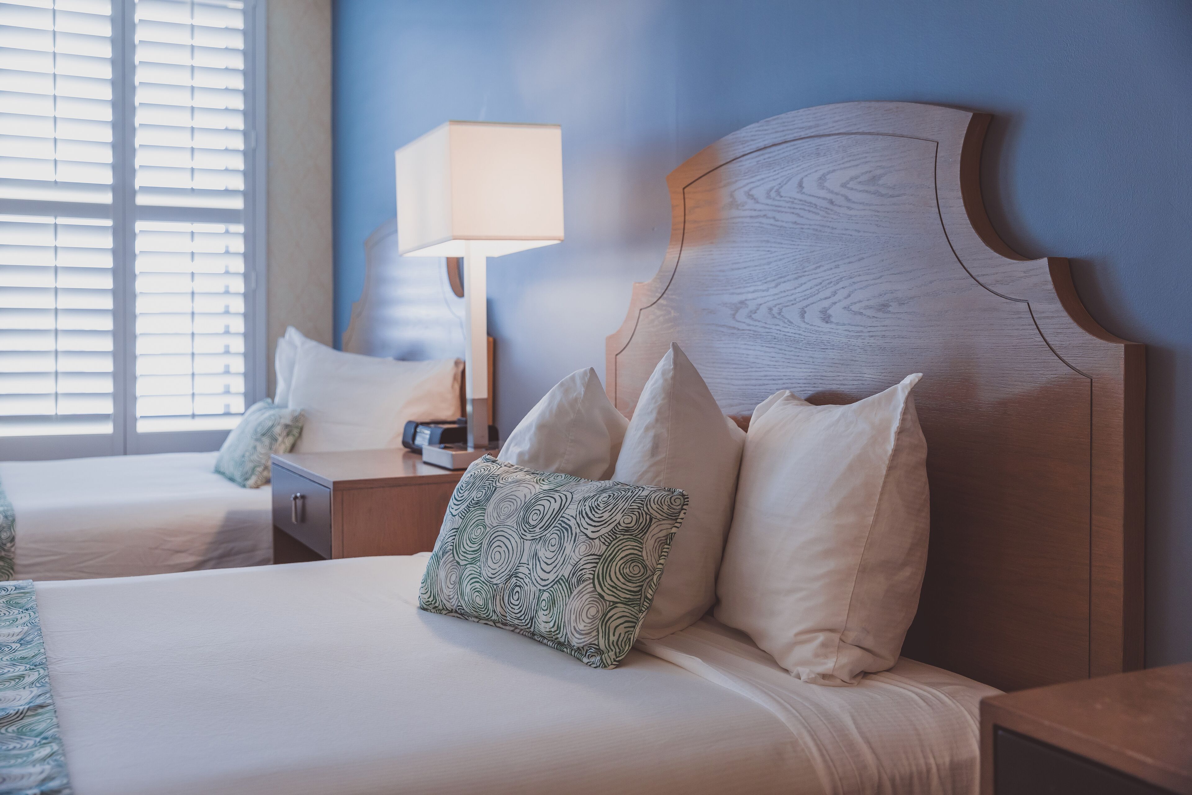 parkview double | premium bedding, laptop workspace, iron/ironing board