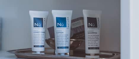 Three Nü Natura products on a tray.