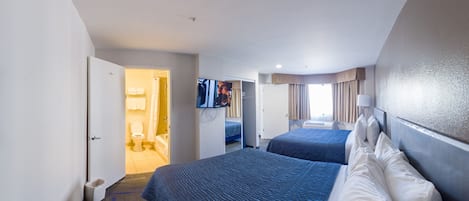 Suite | Premium bedding, desk, laptop workspace, iron/ironing board
