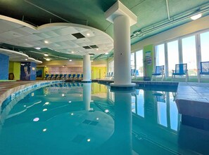 Indoor pool, 2 outdoor pools, open 8 AM to 10 PM, pool umbrellas - Avista Resort (North Myrtle Beach)