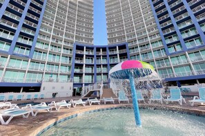 Indoor pool, 2 outdoor pools, open 8 AM to 10 PM, pool umbrellas - Avista Resort (North Myrtle Beach)