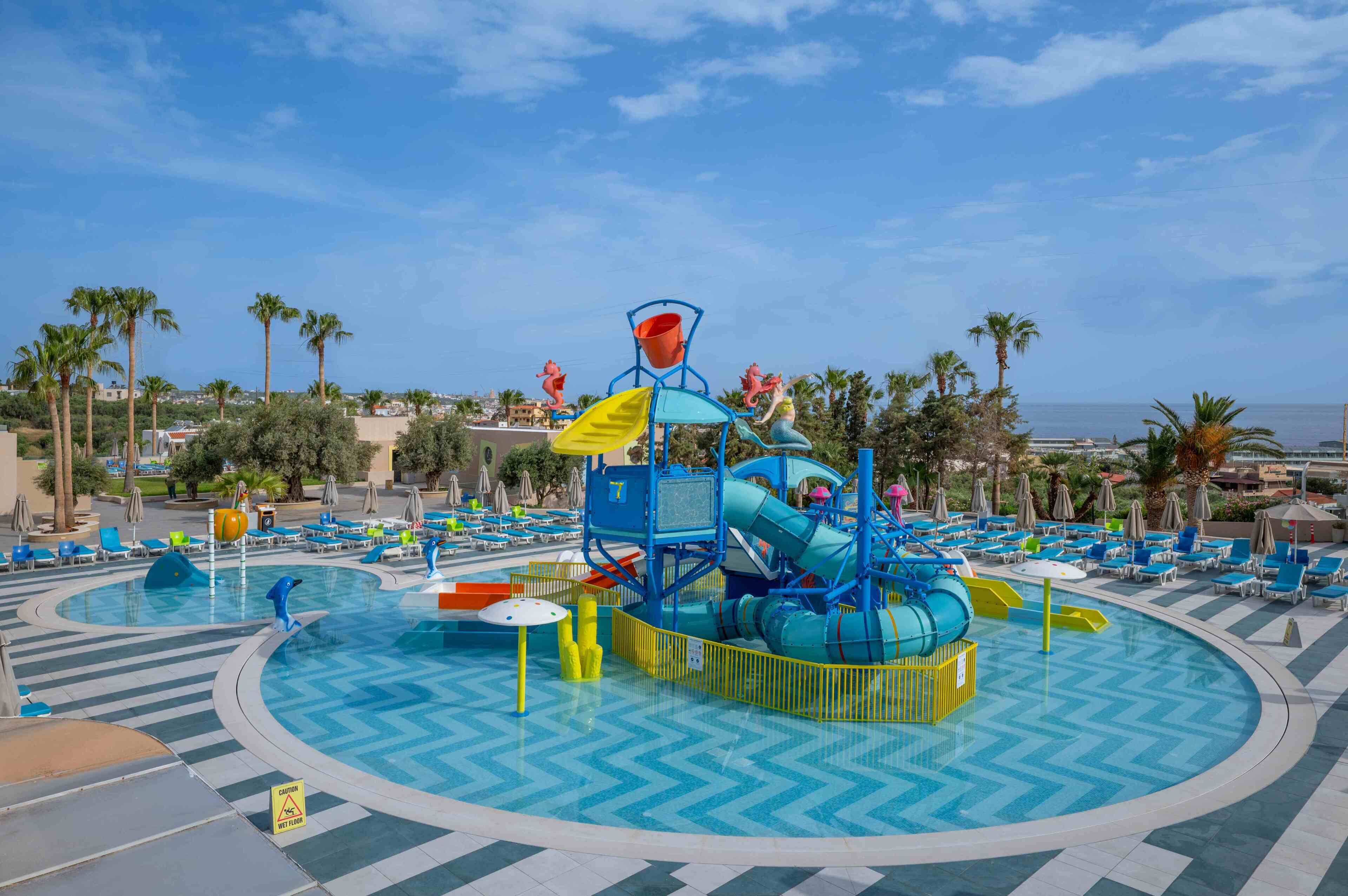 Indoor pool, 6 outdoor pools, open 9:00 AM to 7:00 PM, pool umbrellas