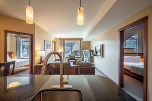 Suite, 2 Bedrooms (King in Master, Queen in 2nd Bedroom) | Private kitchen | Fridge, microwave, dishwasher, coffee/tea maker