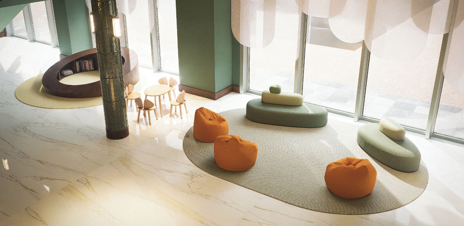 منطقة الجلوس في الردهة