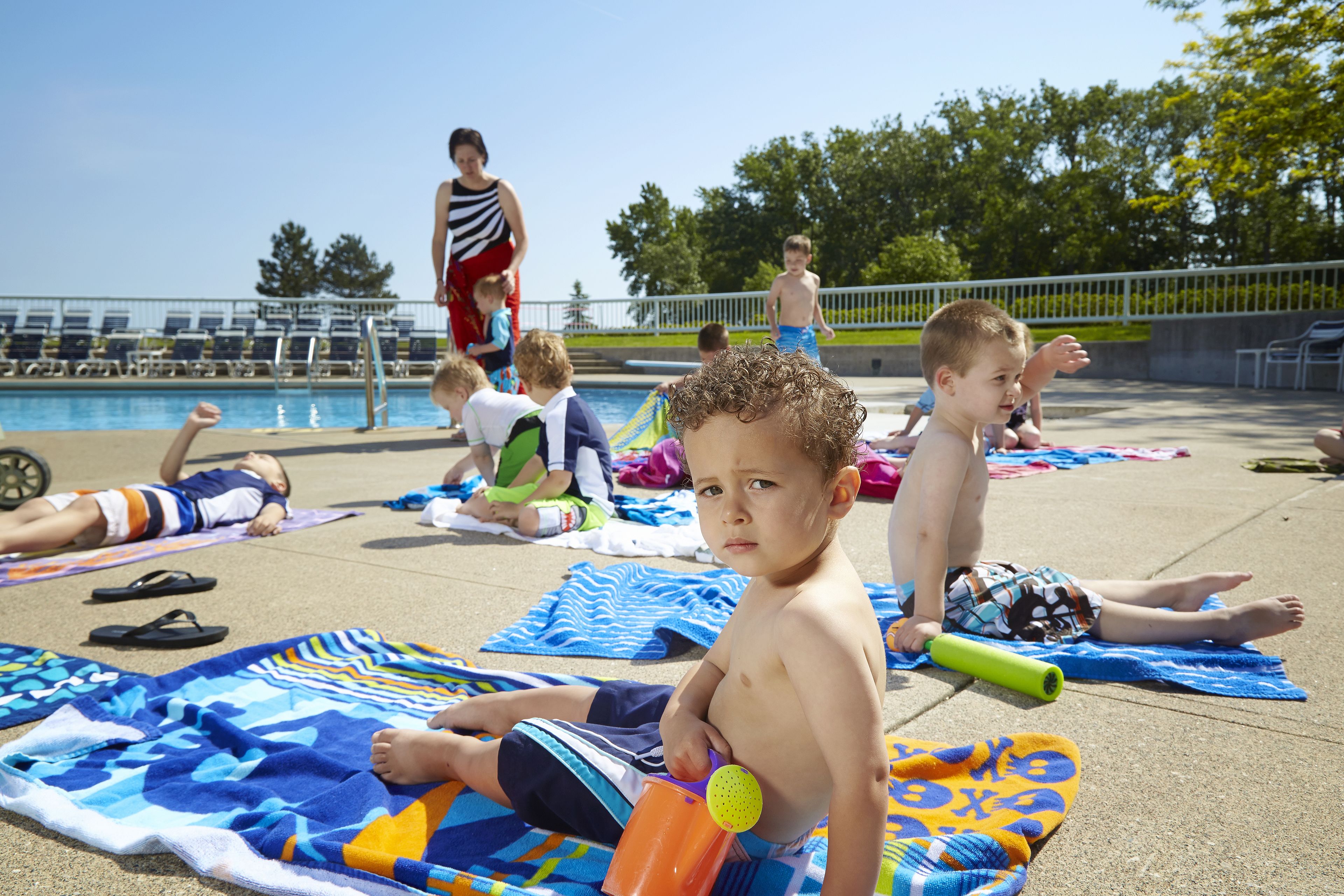indoor pool, outdoor pool, pool umbrellas, pool loungers