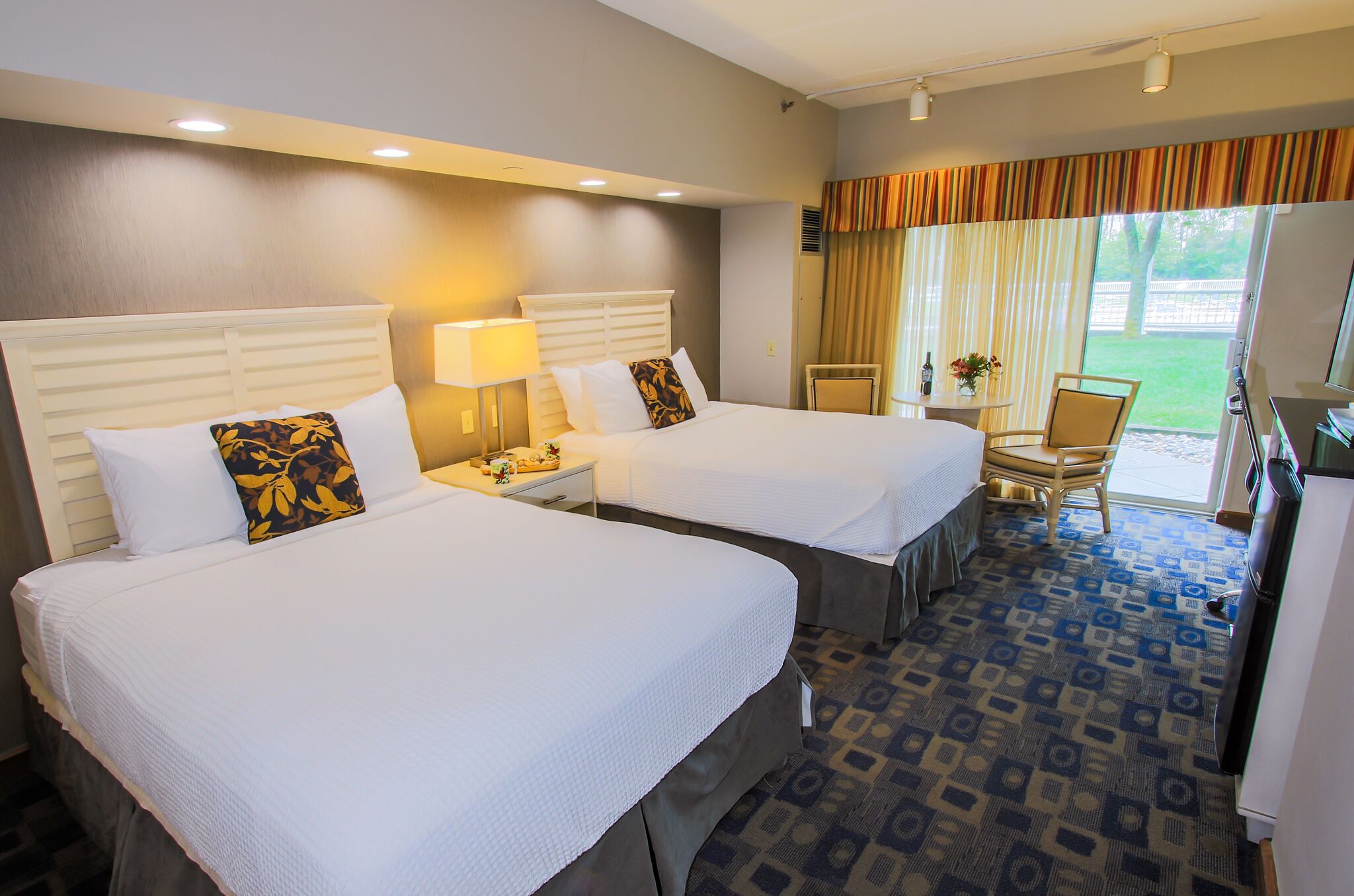 in-room safe, desk, blackout curtains, iron/ironing board