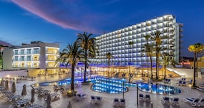 Front of property – evening/night