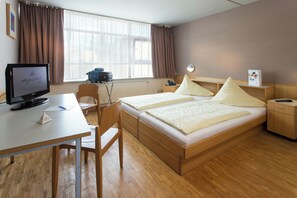 Desk, blackout curtains, iron/ironing board, cots/infant beds