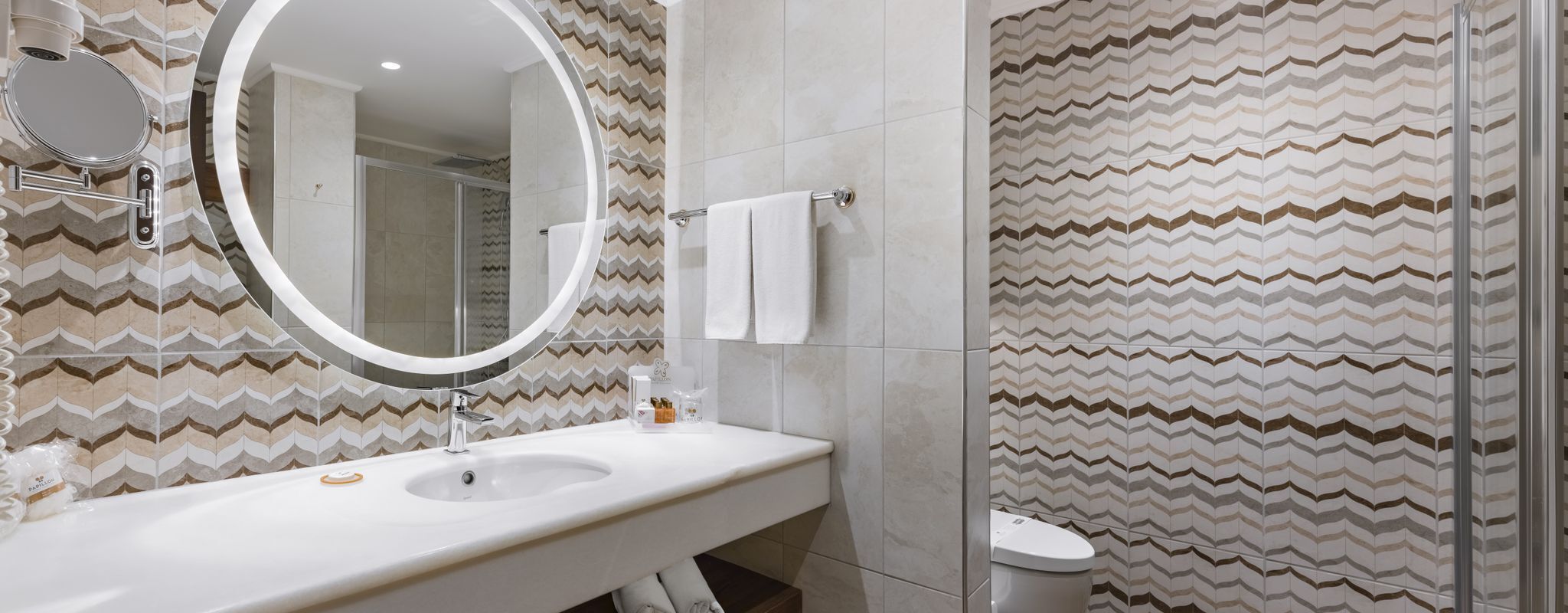 Bathroom | Free toiletries, hair dryer, bathrobes, slippers