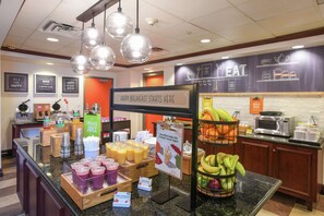 Free daily buffet breakfast