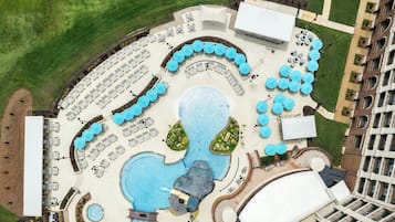 Indoor pool, outdoor pool, cabanas (surcharge), pool umbrellas