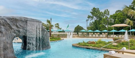 Indoor pool, outdoor pool, cabanas (surcharge), pool umbrellas