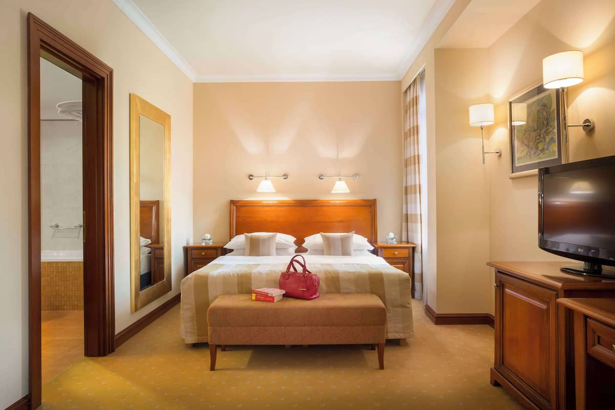 executive room, 1 king bed with sofa bed (with sofabed) | hypo-allergenic bedding, minibar, in-room safe, blackout curtains