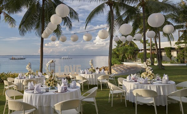 Zona para bodas al aire libre
