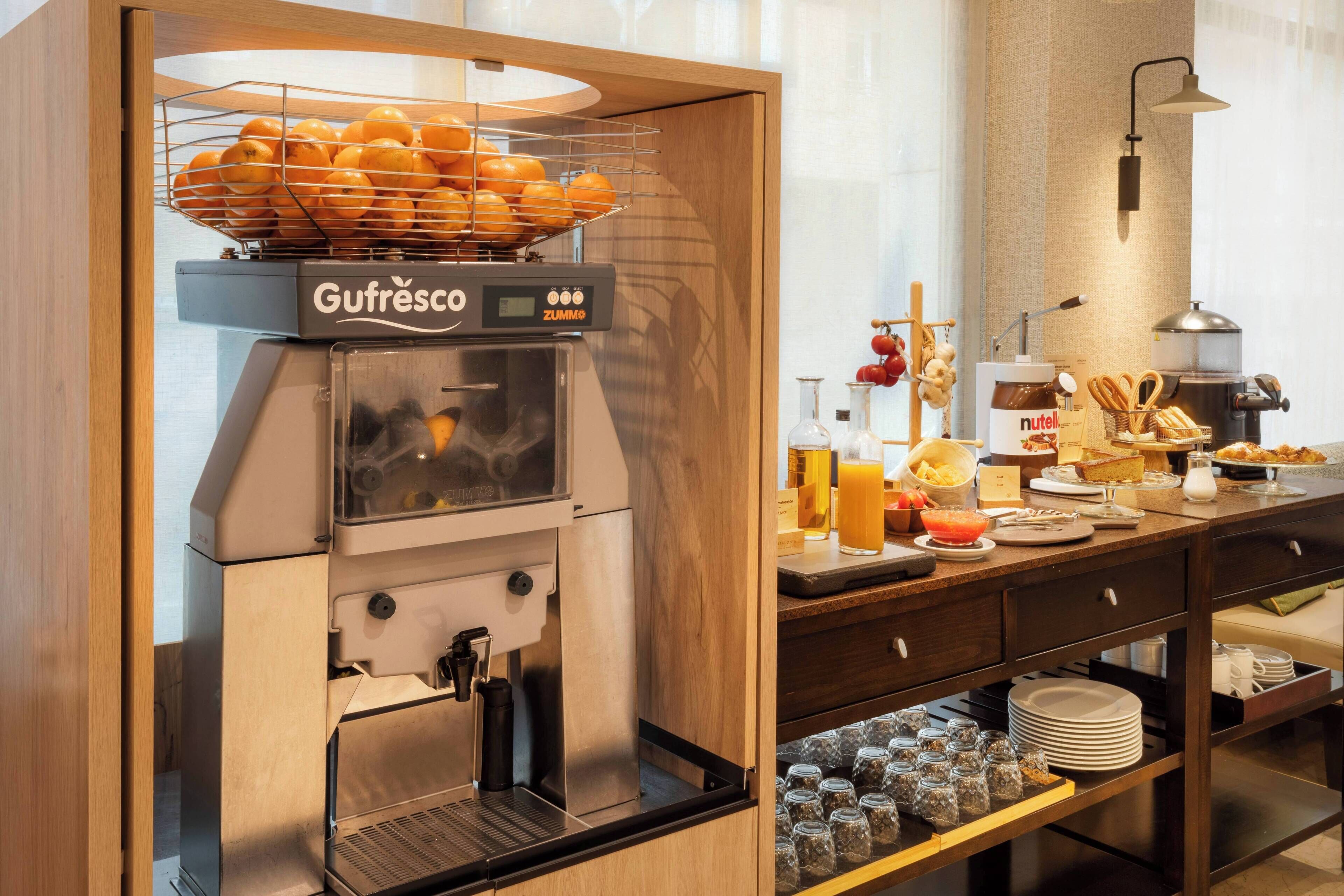 daily buffet breakfast (eur 19 per person)