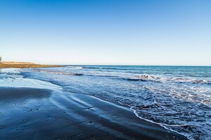 Vlak bij het strand