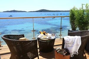 Suíte júnior, ao lado da praia | Sacada