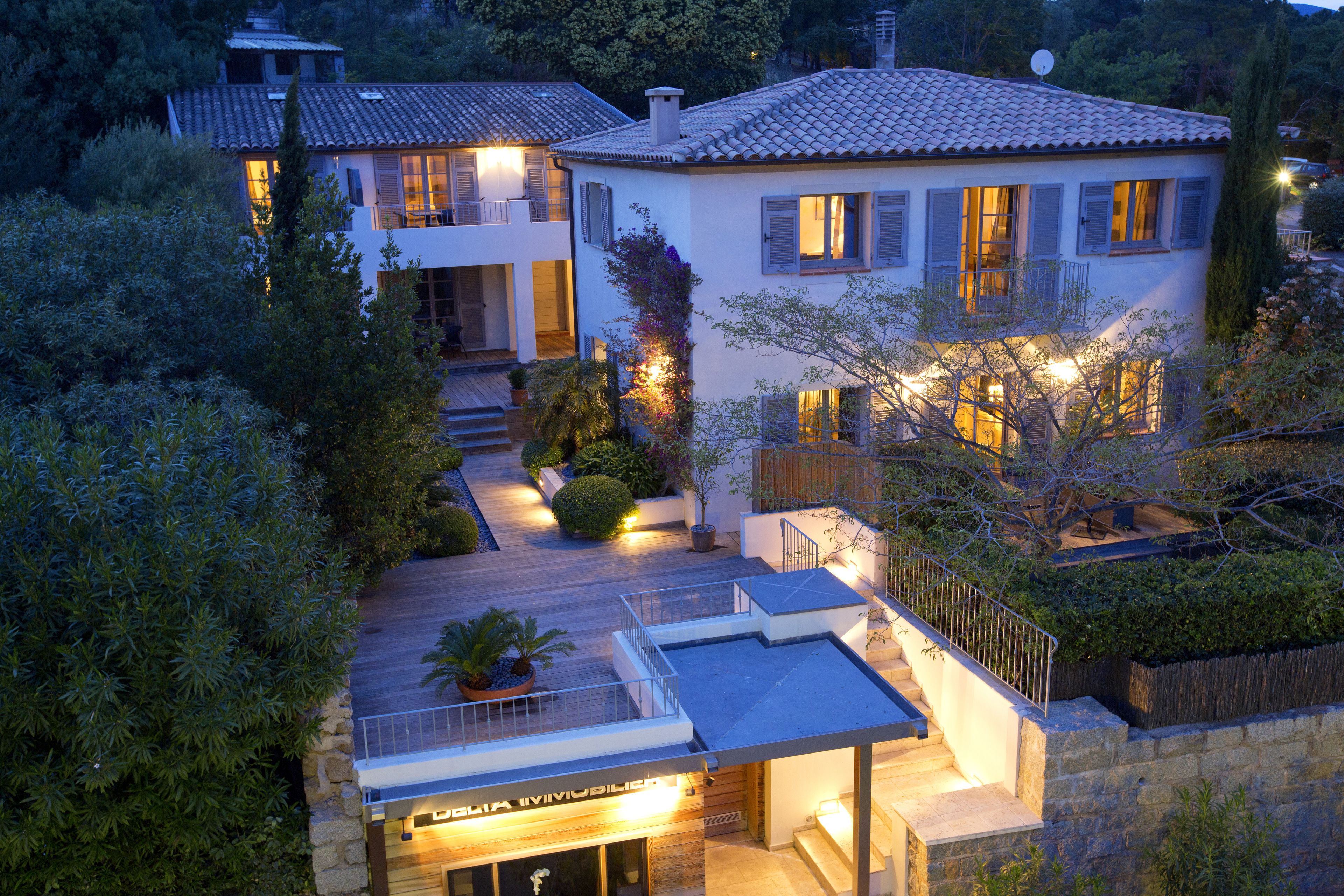 Front of property - evening/night