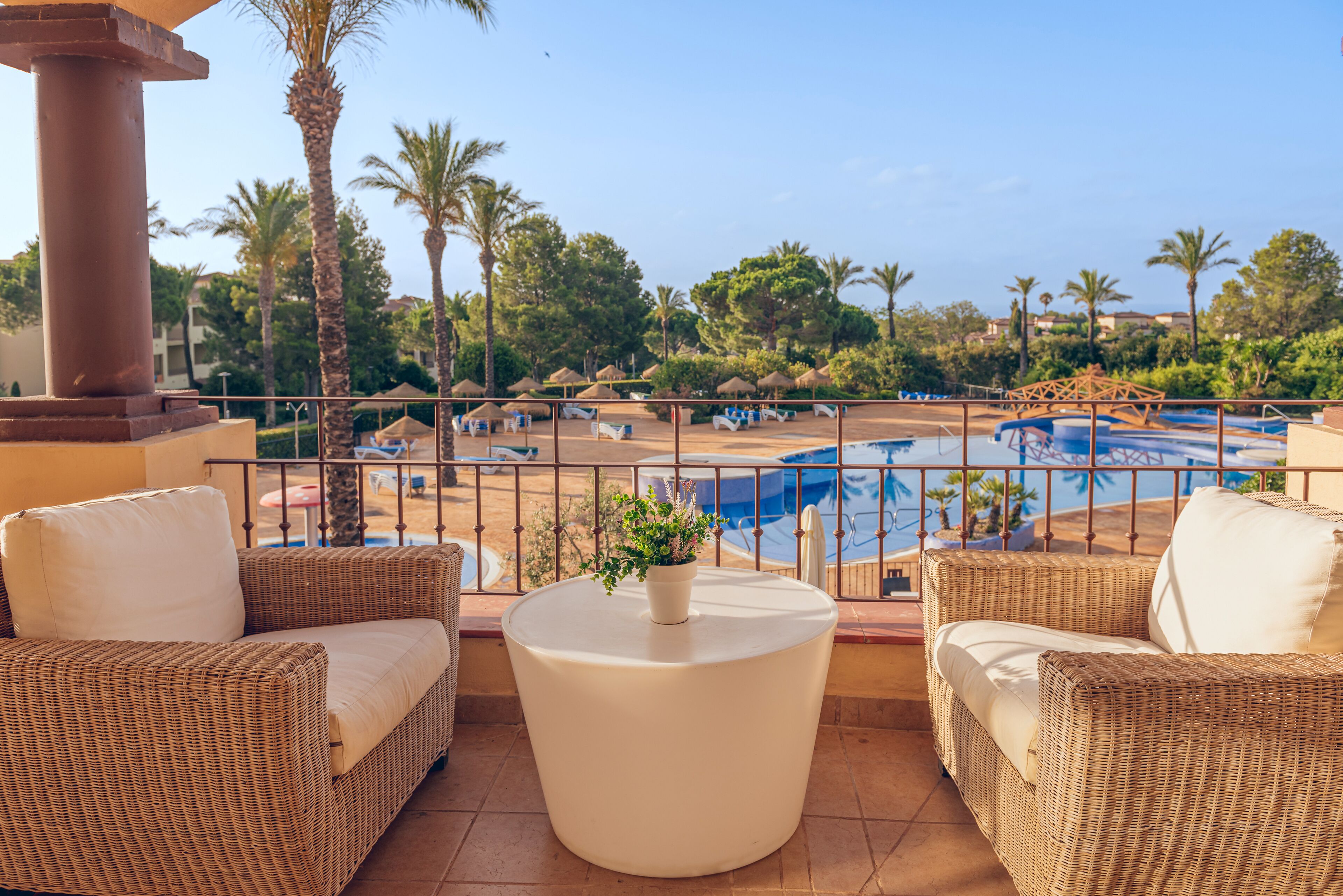 Uitzicht vanuit accommodatie