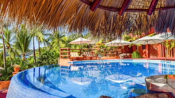 2 outdoor pools, pool umbrellas, sun loungers